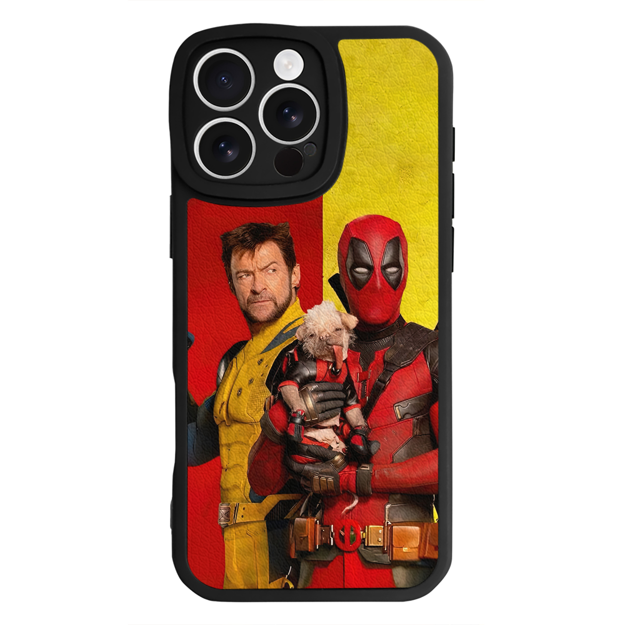 （画像用） Deadpool デッドプール 【iPhone 16シリーズ対応】シリコンスマホケース（レザー調） 材質：シリコン